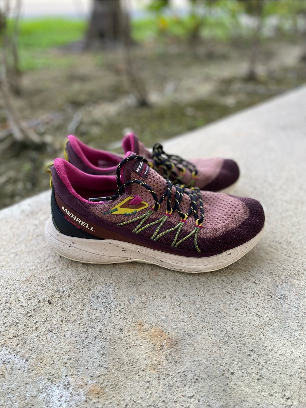 Merrell Women's Burgundy and Magenta Trail Sneakers